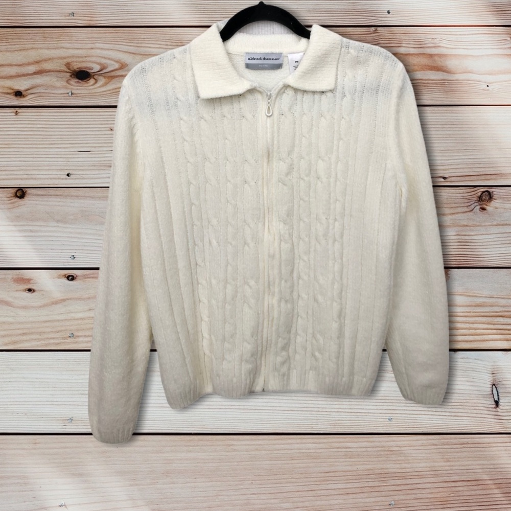 NWOT Alfred Dunner ZIP Up Sweater